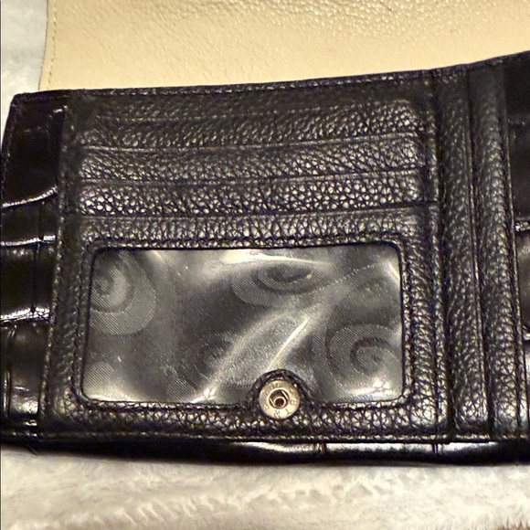 Brighton Black and Ivory  Mini floral Bag Brighton Rosie East West Organizer - Picture 3 of 6